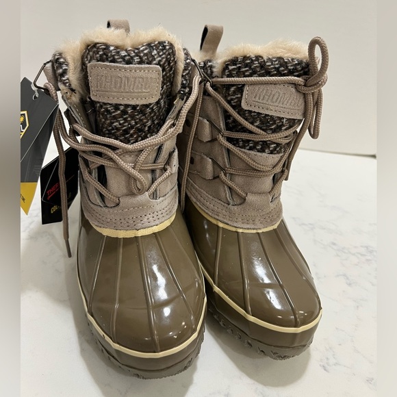 US Ski Team Tan and Brown Winter Boots - Picture 10 of 13